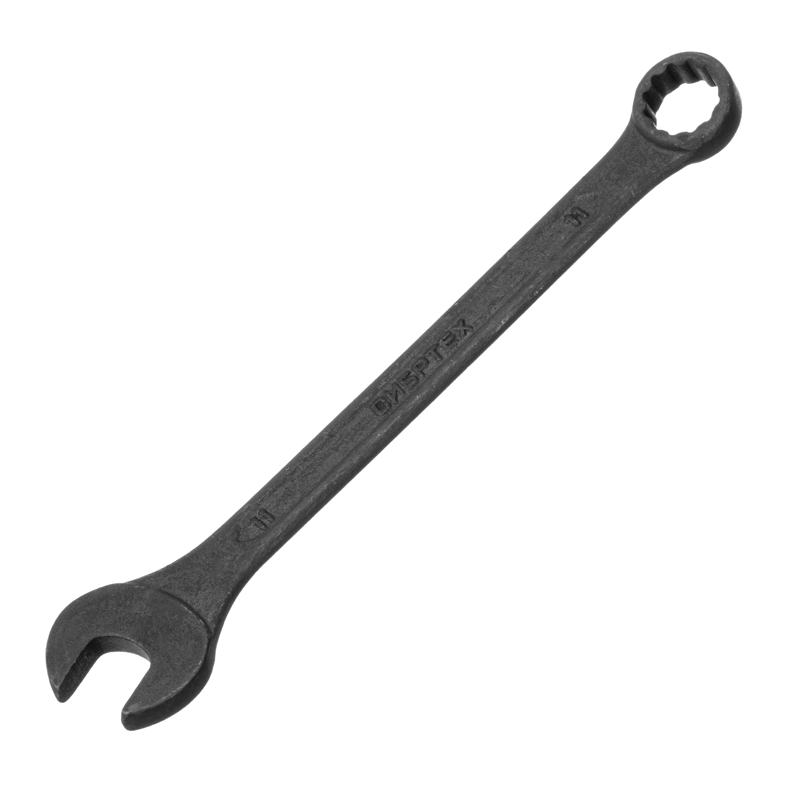 Ключ комбинированый, 11 мм, CrV, фосфатированный Сибртех (14906)