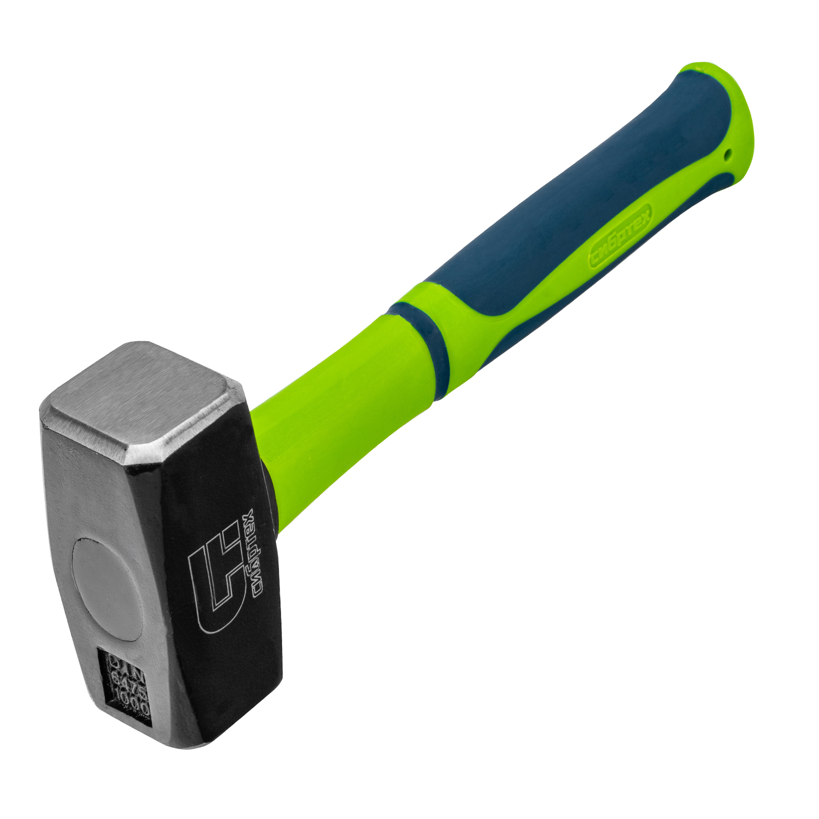 Кувалда, 1000 г, фибергласовая обрезиненная рукоятка Сибртех (10914)