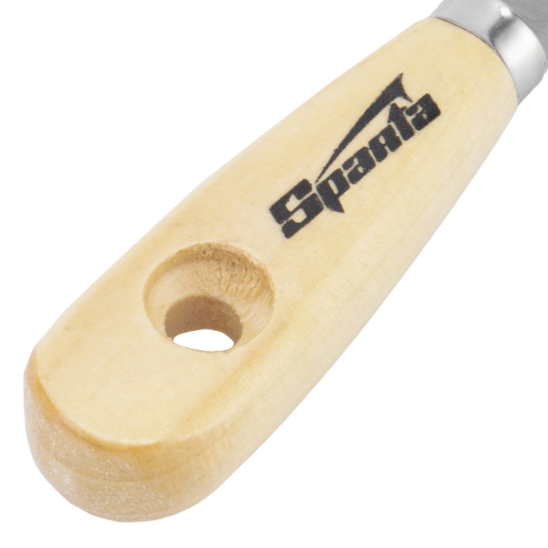 Шпательная лопатка из углеродистой стали, 40 мм, деревянная ручка Sparta (852065)