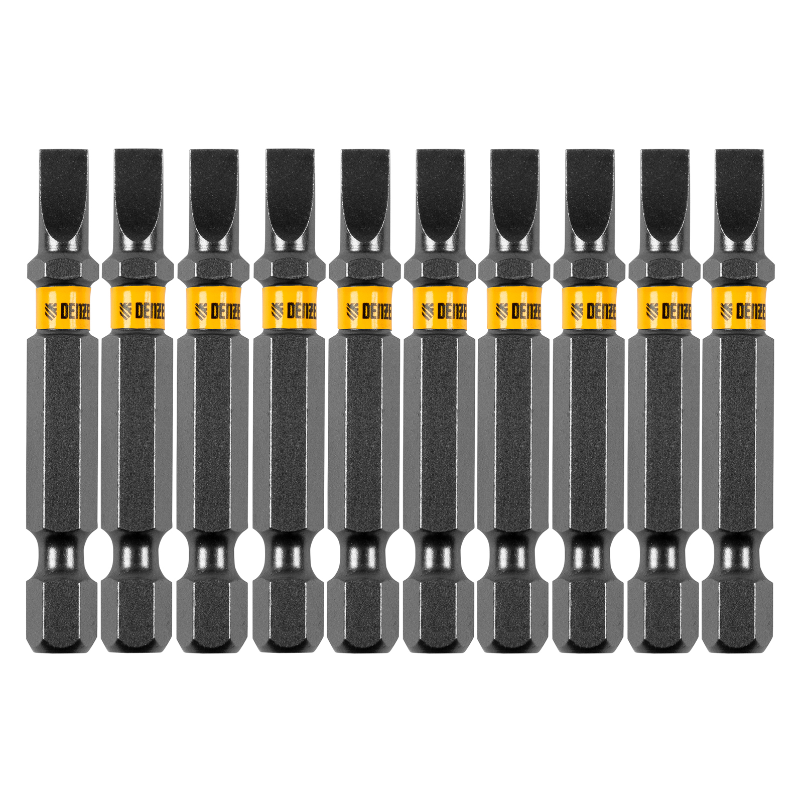 Бита SL5,0х50, сталь S2, шестигранный профиль, 10 шт. Е 6,3 Denzel (11659)