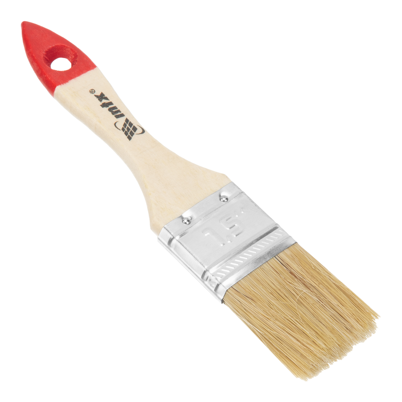 Кисть плоская "Стандарт" 1.5" (38 мм) натуральная щетина, деревянная ручка MTX (82525)