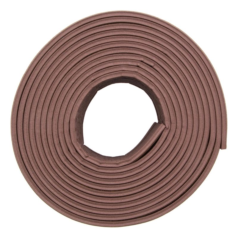 Уплотнитель резиновый, 24 м, профиль "E", коричневый Сибртех (88906)