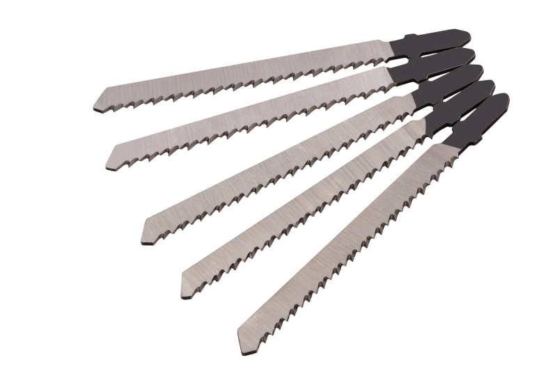 Полотна для электролобзика по дереву, 5 шт, T101BR, 75 х 2.5 мм, обратный зуб Сибртех (78233)