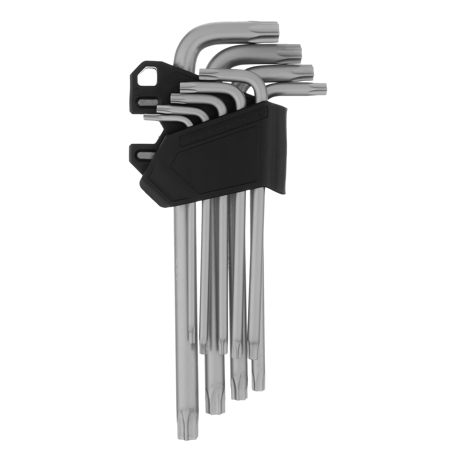 Набор ключей имбусовых Torx-Tempered, TT10-50, CrV, 9 шт., удлиненные Сибртех (123717)