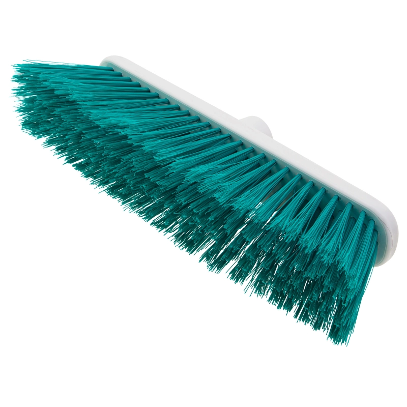 Щетка пластмассовая для подметания пола, 27 см, без черенка, бирюзовая щетина, Home Palisad (935415)
