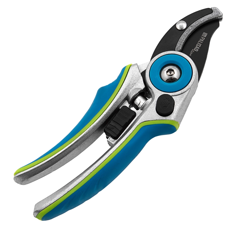 Секатор с наковальней, 205 мм, регулировка захвата, алюминиевые рукоятки, Luxe, Palisad (60475)