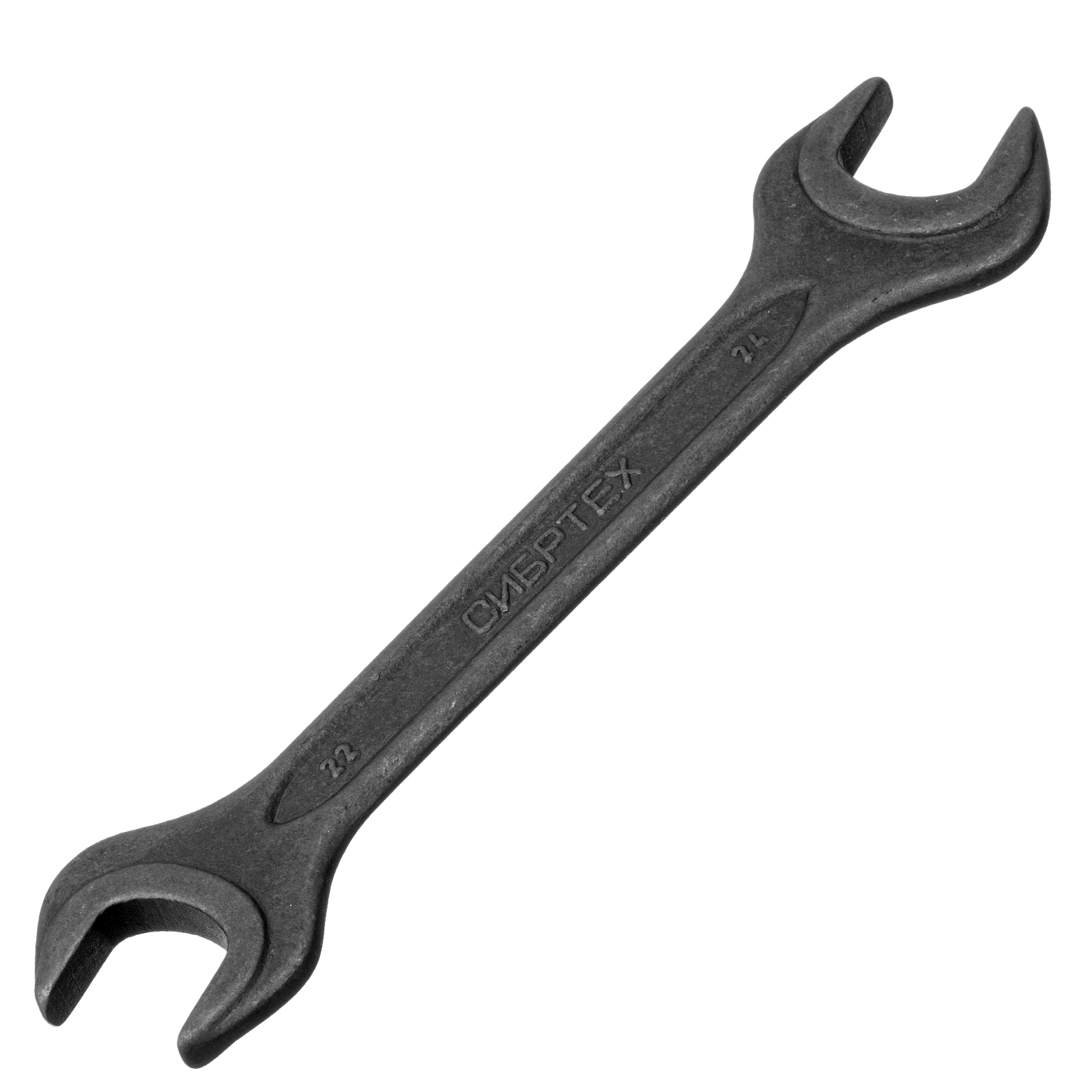 Ключ рожковый, 22 х 24 мм, CrV, фосфатированный Сибртех (14330)