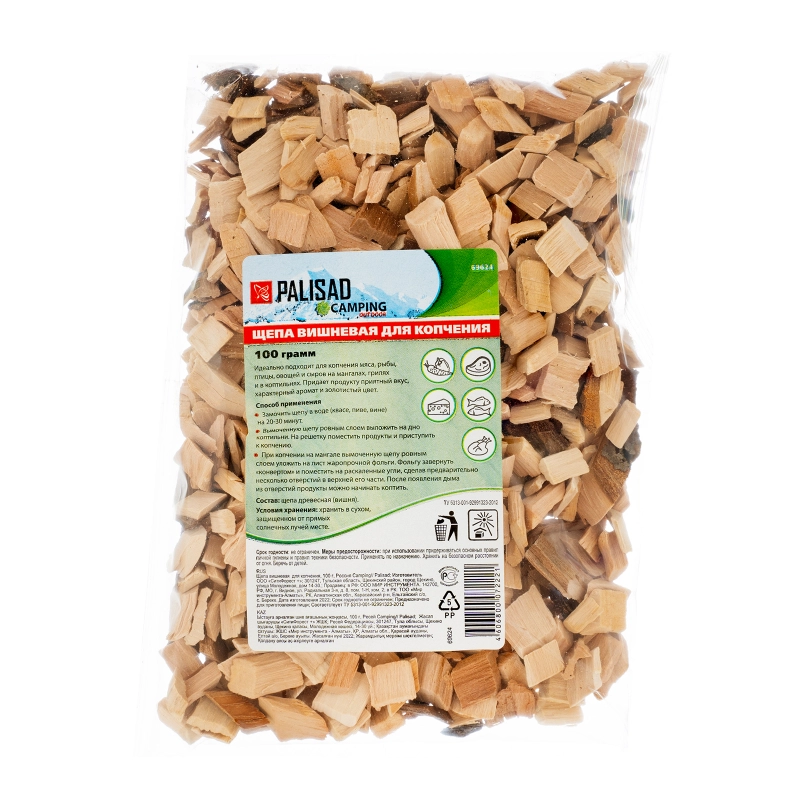 Щепа вишневая для копчения, 100 гр Camping Palisad (69624)