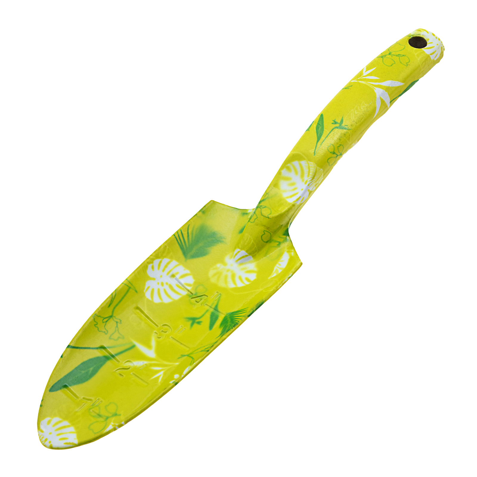 Совок цельнометаллический алюминиевый узкий, Flower Lime, Palisad (62001)