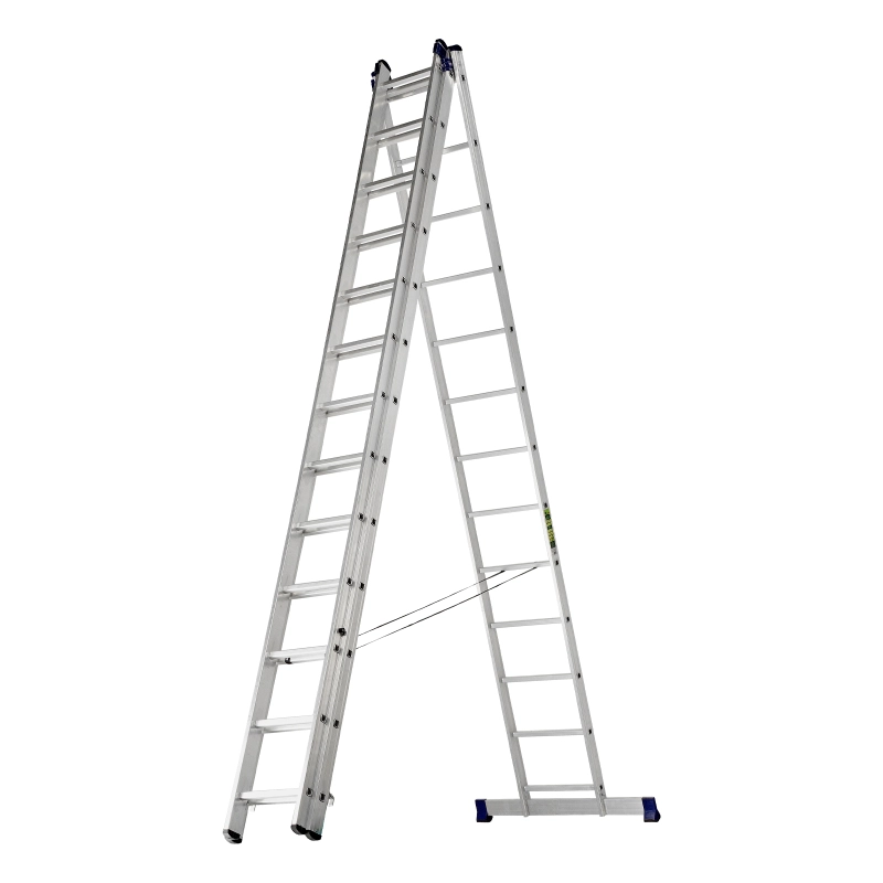 Лестница, 3 х 13 ступеней, алюминиевая, трехсекционная, Сибртех (97823)