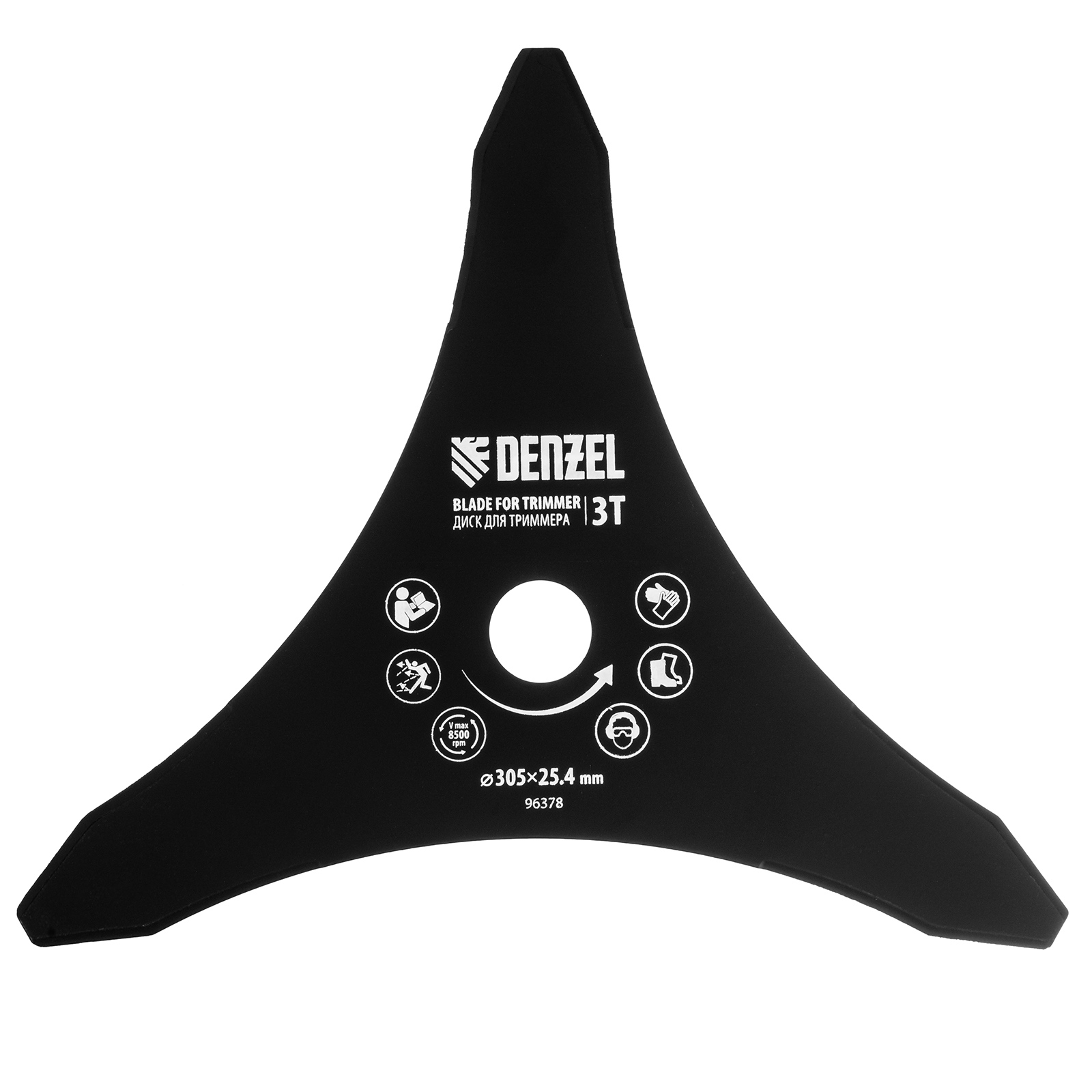 Диск для триммера , 305 х 25,4  3 лезвия Denzel (96378)