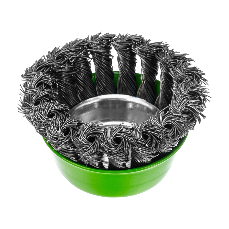 Щетка для УШМ, 75 мм, М14, "чашка", крученая металлическая проволока Сибртех (746247)