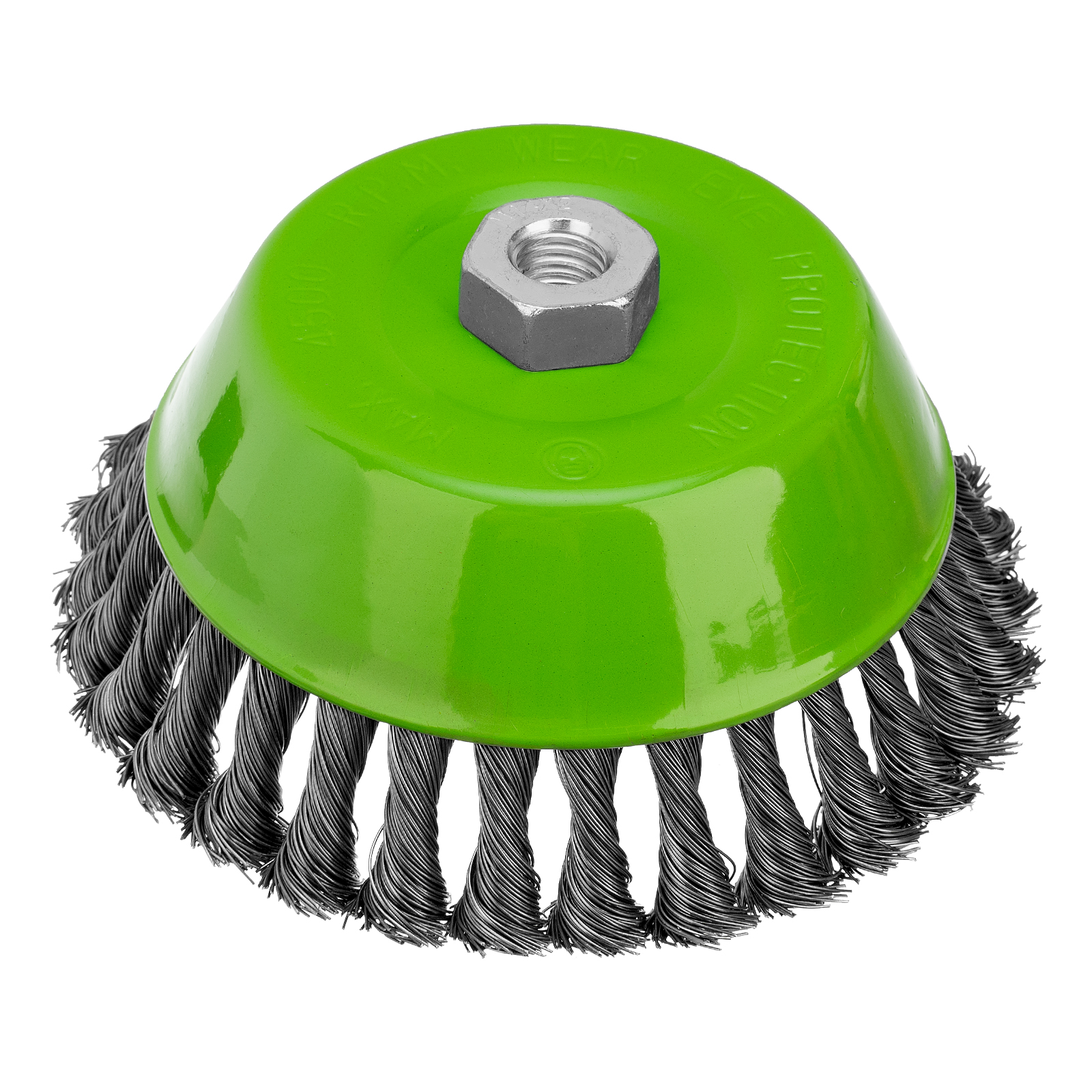 Щетка для УШМ, 150 мм, М14, "чашка", крученая проволока 0.5 мм Сибртех (746297)