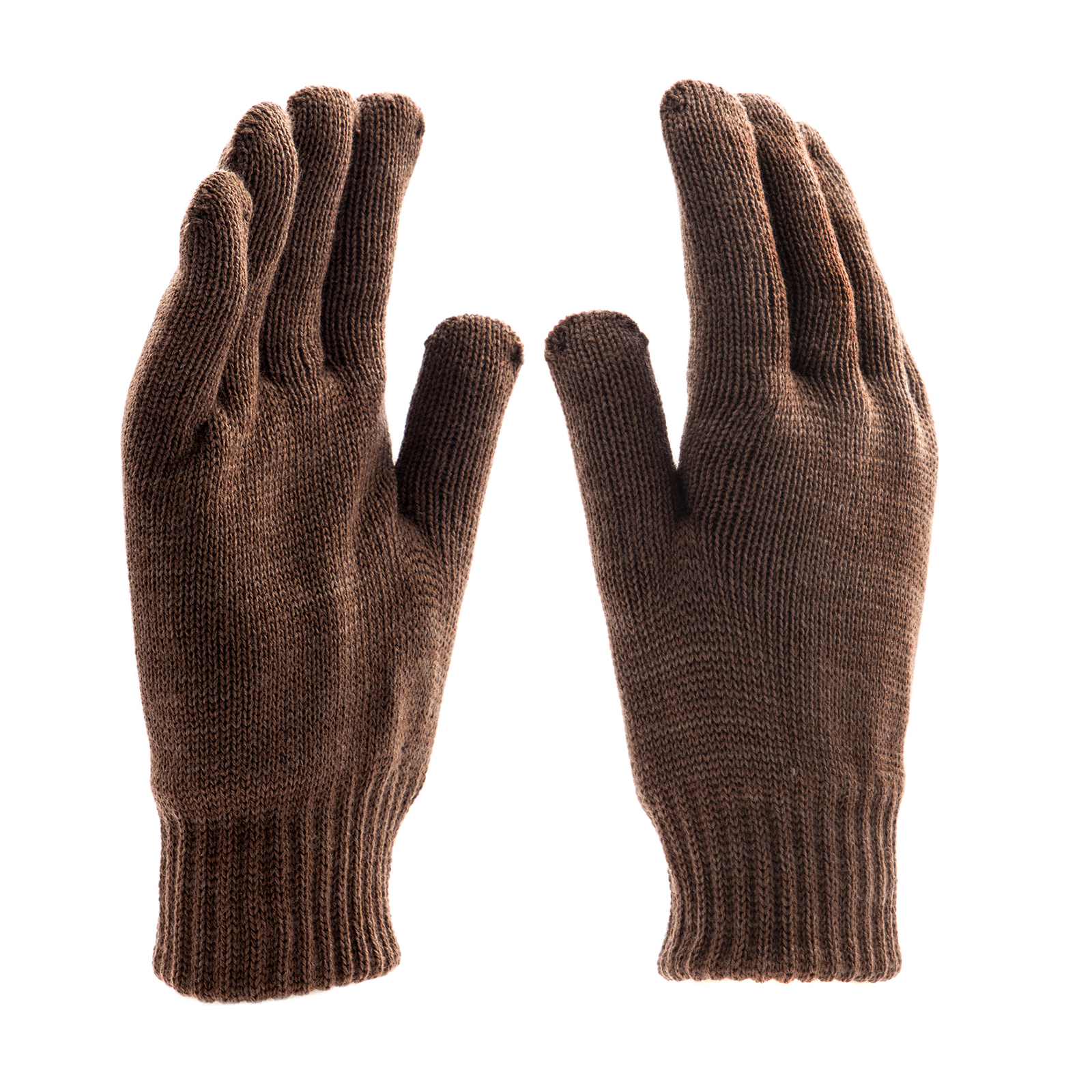 Перчатки трикотажные, двойные, полушерстяные, Сибртех (68633)