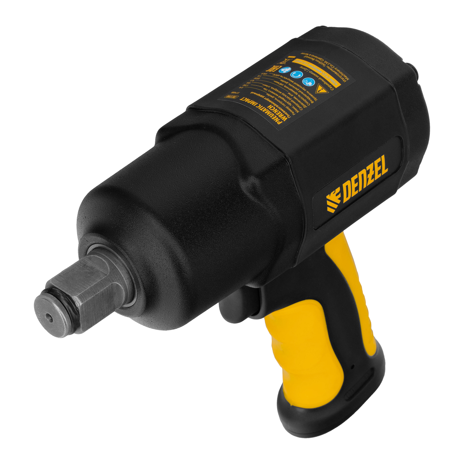 Ударный пневмогайковерт IW1700, 3/4", 8500 об/мин, 1700 Нм Denzel (57488)