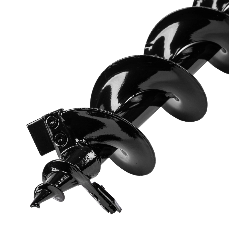 Шнек для грунта ER-100, диаметр 100 мм, длина 800 мм,соединение 20 мм, съемный нож Denzel (56006)