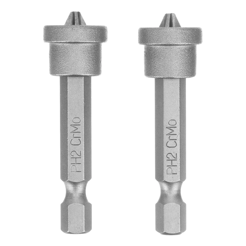 Бита PH2x50 мм с ограничителем для ГКЛ, 2 шт, CrMo Сибртех (11461)