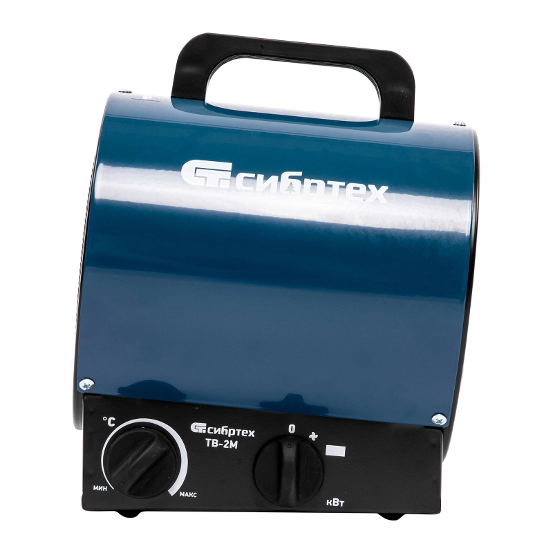 Тепловая пушка ТВ-2М (тепловентилятор) 230 В, 2 режима: вентилятор / 2000 Вт Сибртех (96436)