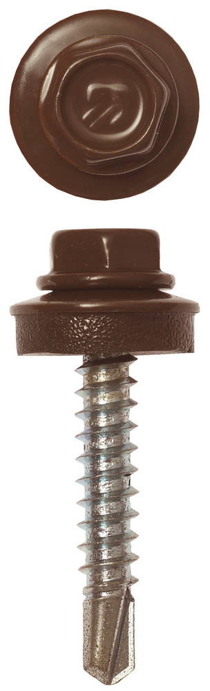 ЗУБР СКД 8017, 29 х 4.8 мм, шок.-коричн., 2500 шт, кровельный саморез, Профессионал (4-300310-48-029-8017)