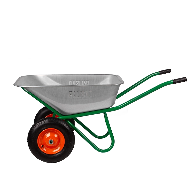 Тачка садово-строительная, 2-х колесная, усиленная, грузоподъемность 320 кг, объем 100 л Palisad (68923)