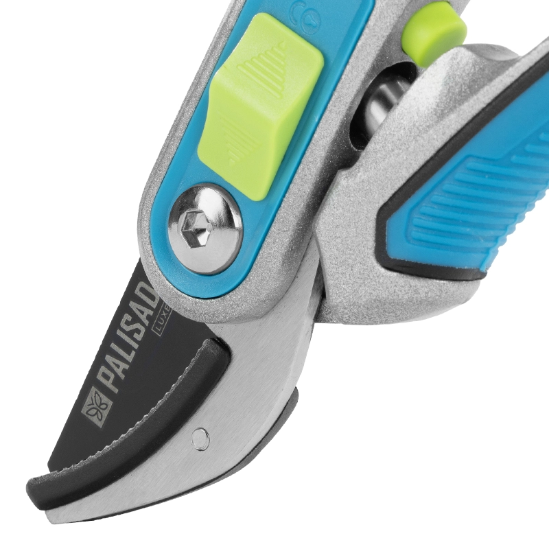 Секатор с наковальней, 215 мм, регулировка захвата, трехкомпонентные рукоятки, LUXE Palisad (60461)