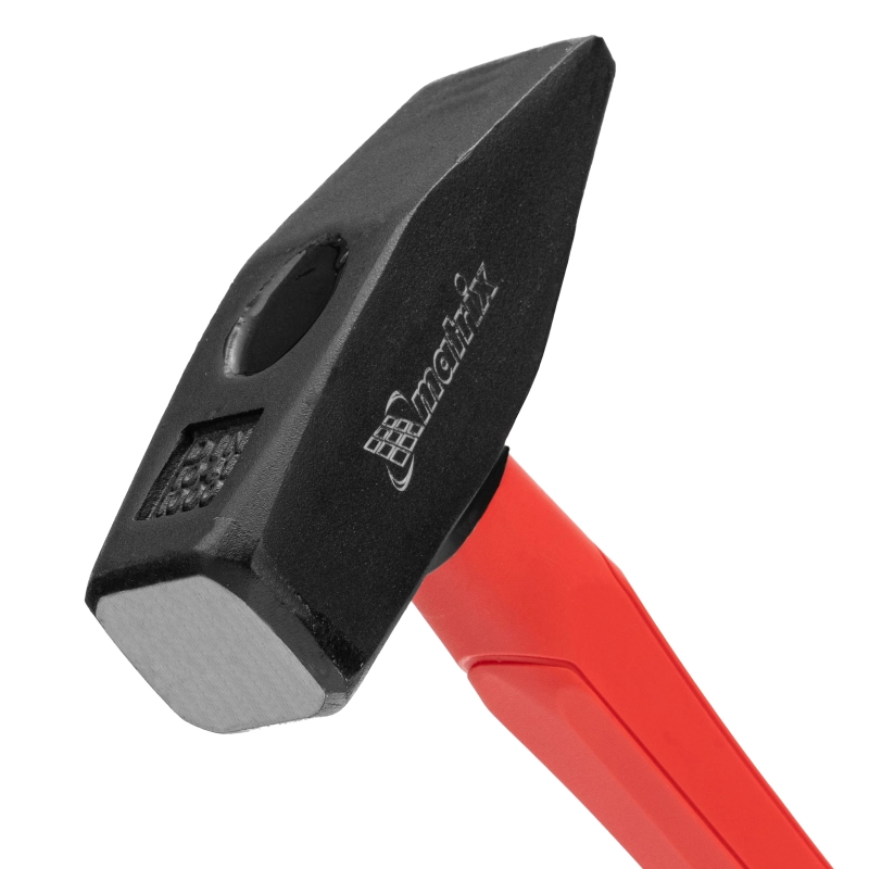 Молоток слесарный optimal, 1000 г, фибергласовая обрезиненная рукоятка, квадратный боек Matrix (10383)