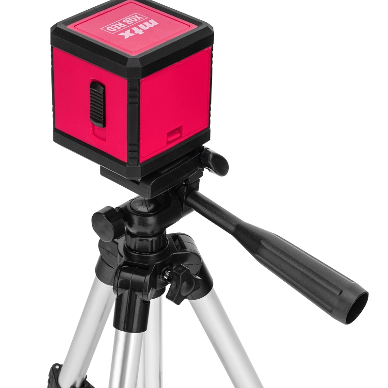 Лазерный уровень XQB RED Pro SET, 10 м, красный луч, батарейки, штатив MTX (350185)