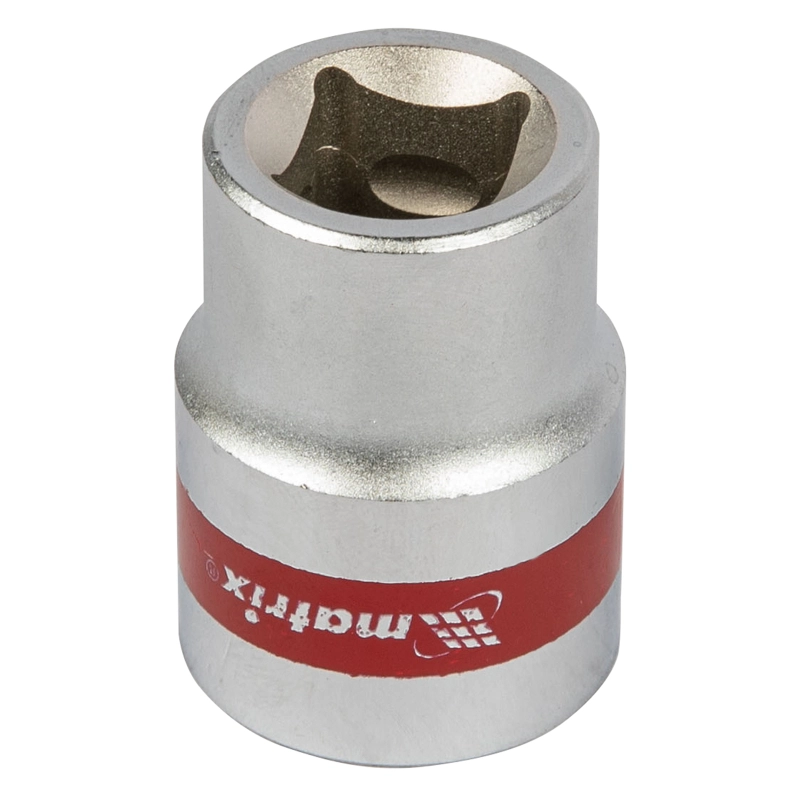 Головка торцевая, 21 мм, шестигранная, CrV, под квадрат 1/2, хромированная Matrix (13121)