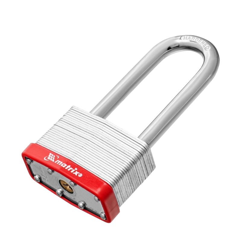 Замок навесной, 65 мм, удлиненная дужка Matrix (91811)