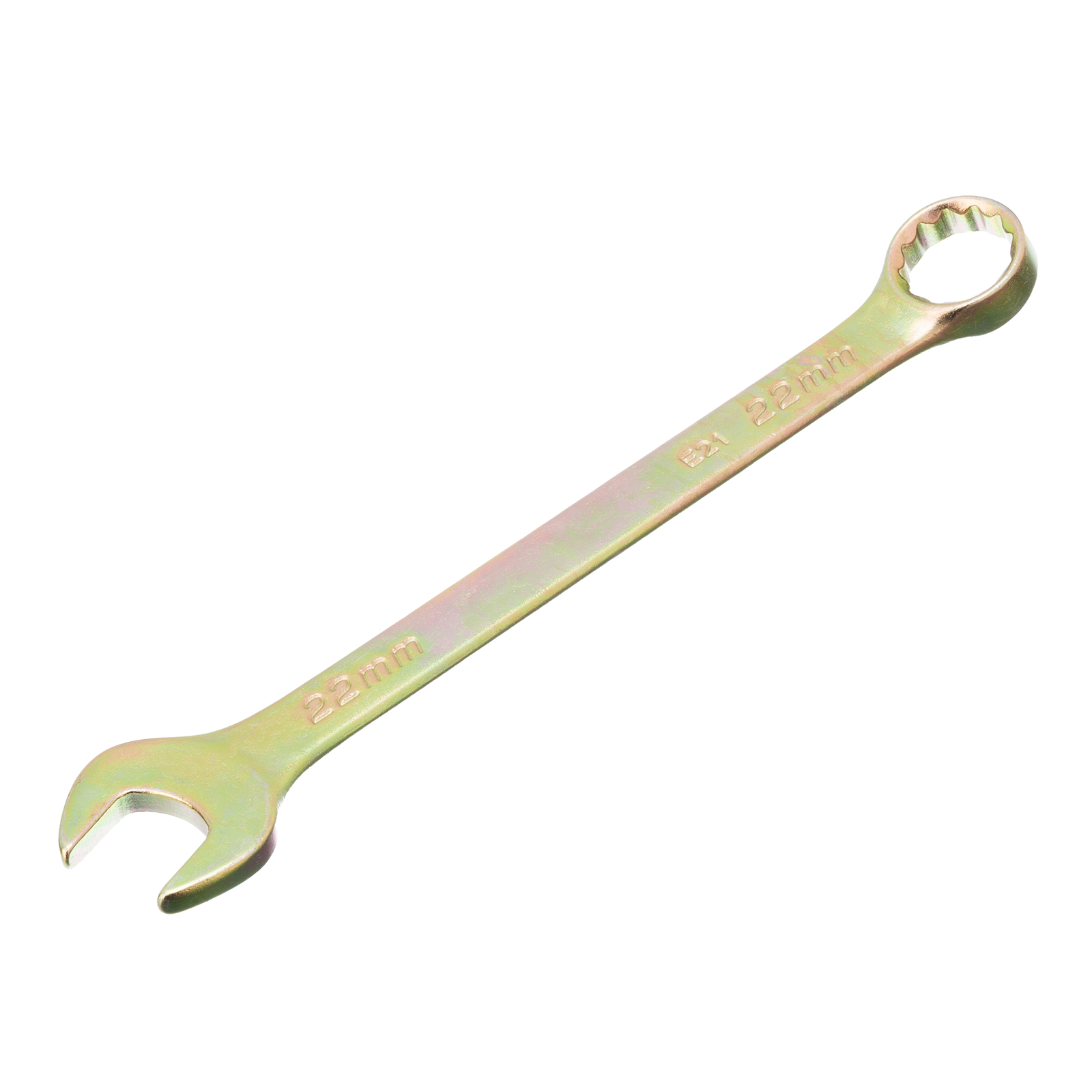 Ключ комбинированный, 22 мм, желтый цинк Сибртех (14984)