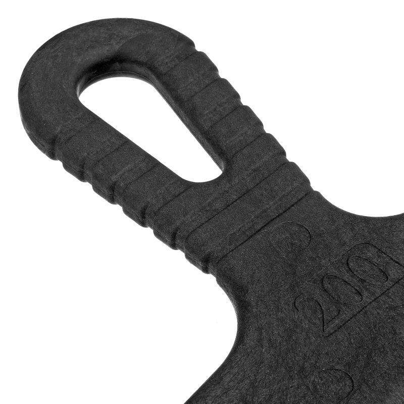 Шпатель из нержавеющей стали, 200 мм, зуб 10 х 10 мм, пластмассовая ручка Сибртех (85482)