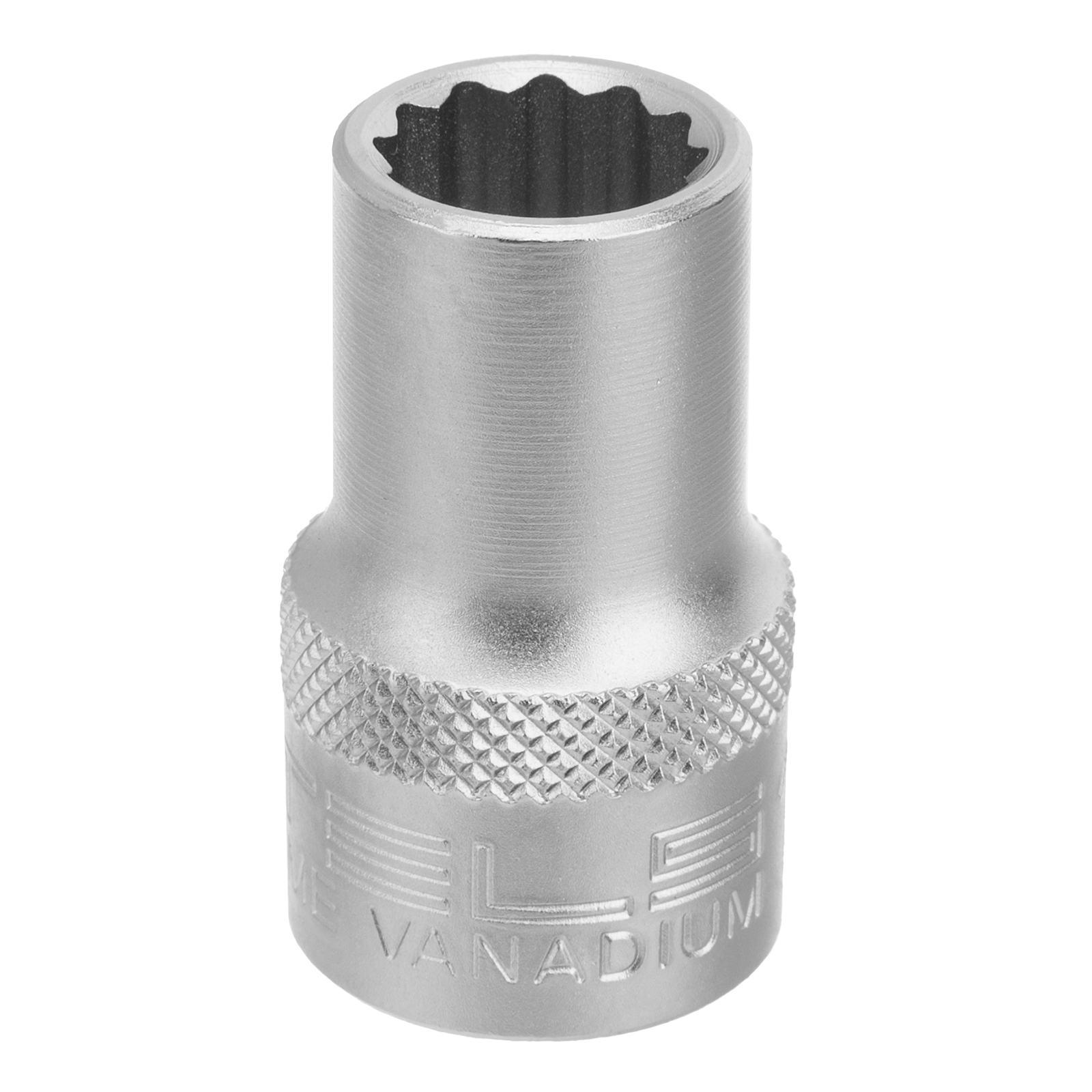 Головка торцевая, 12 мм, двенадцатигранная, CrV, под квадрат 1/2, хромированная Stels (13655)