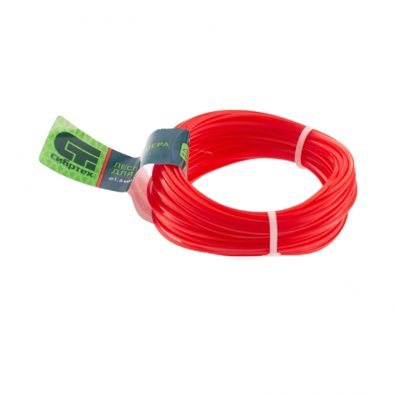 Леска для триммера треугольная, 1.6 мм х 15 м, Сибртех (961615)