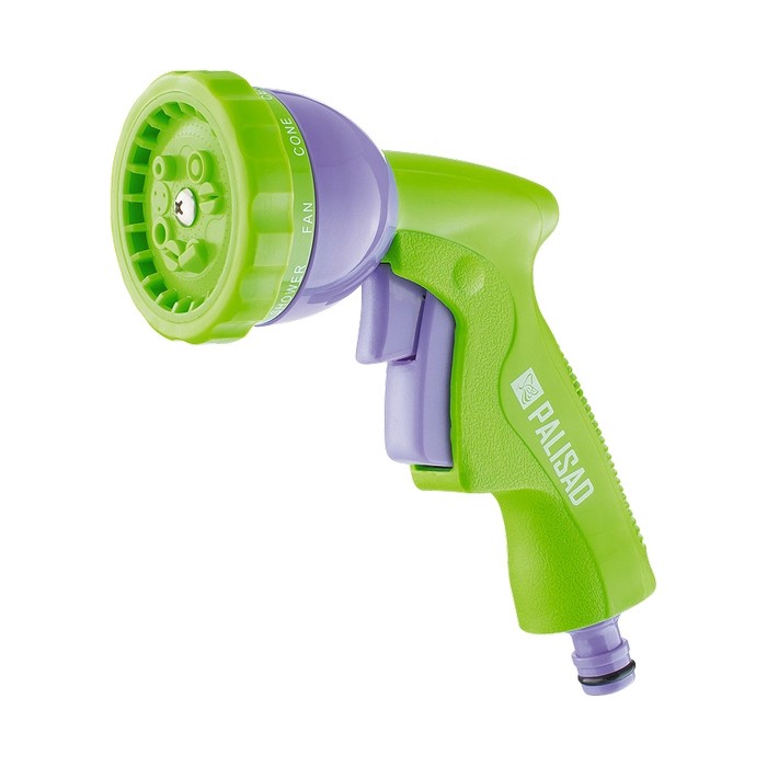 Пистолет-распылитель, 9 режимов полива, металлический корпус Palisad (65263)