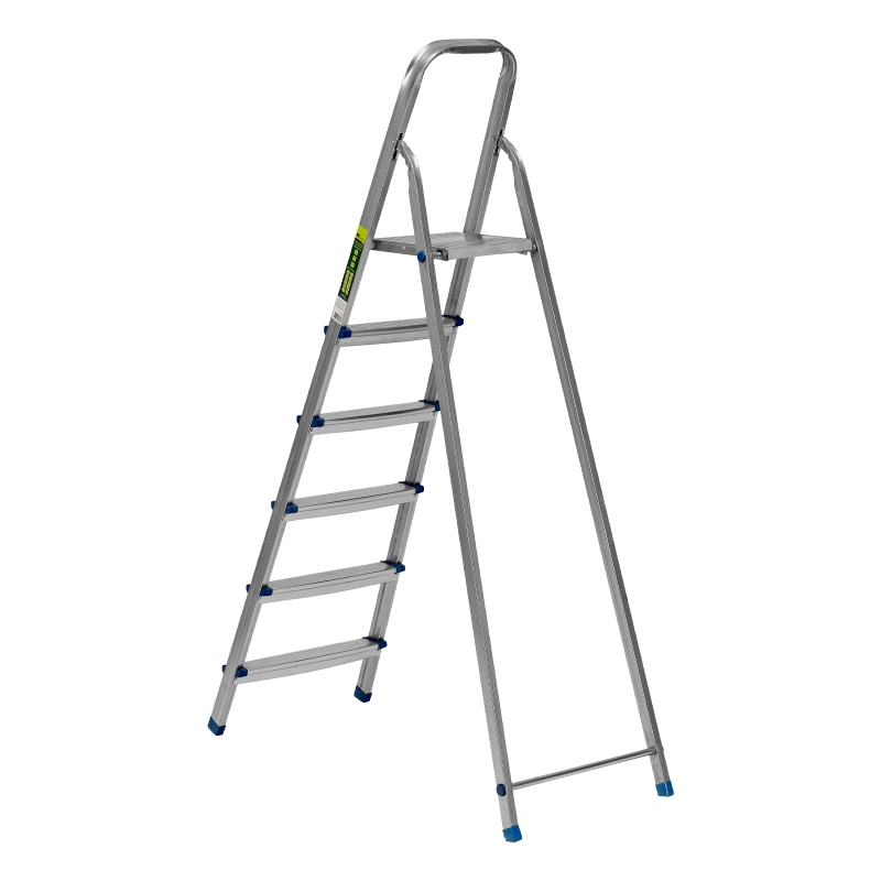 Стремянка, 6 ступеней, стальная, оцинкованная Сибртех (97838)