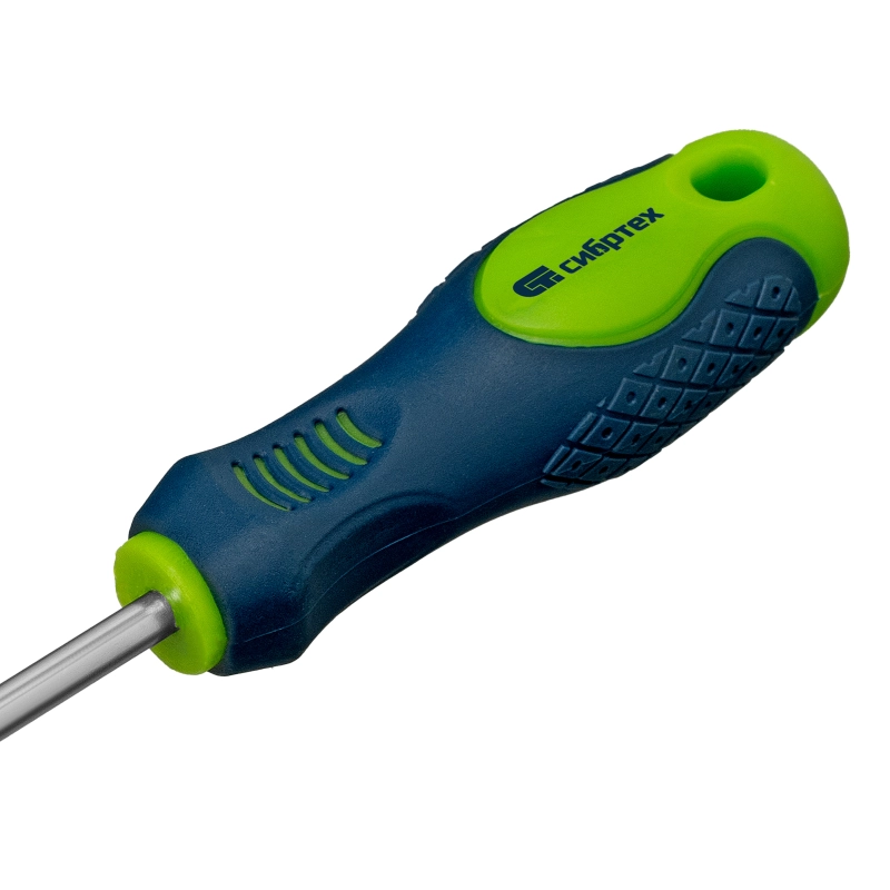 Отвертка, PH2 х 200 мм, CrV, двухкомпонентная рукоятка Сибртех (11849)