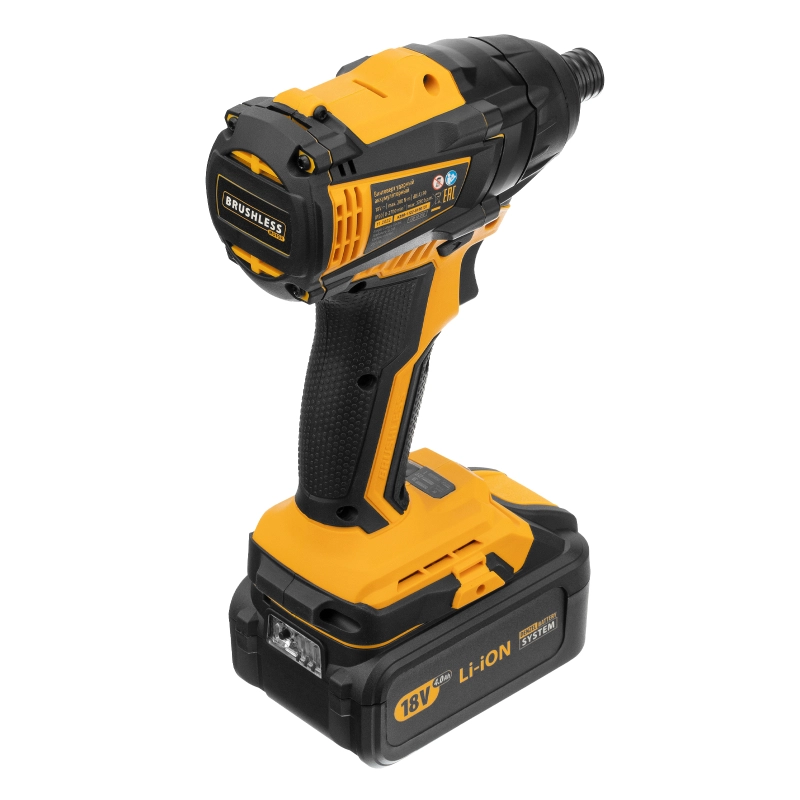 Винтоверт ударный аккумуляторный бесщет CID-IB-200 18В Li-Ion Denzel (26510)