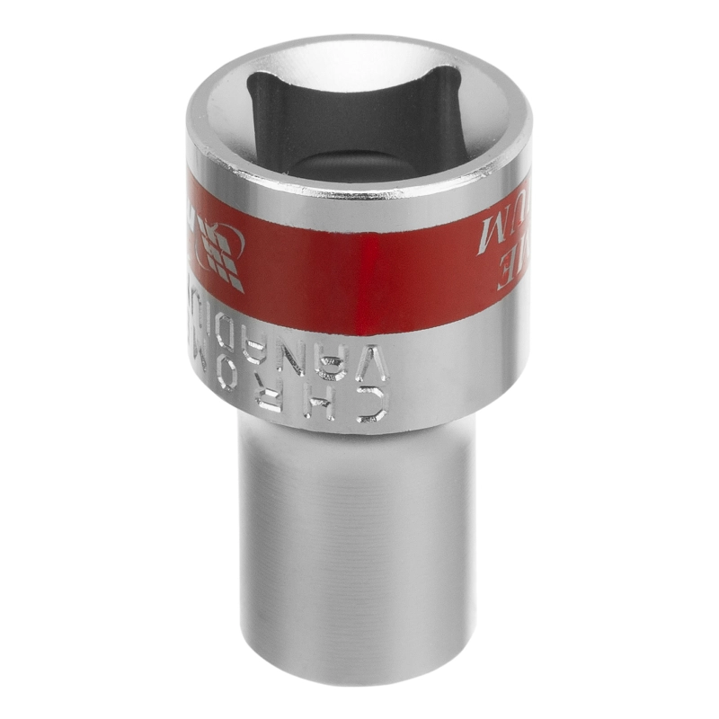 Головка торцевая, 10 мм, двенадцатигранная, CrV, под квадрат 1/2, хромированная Matrix (13680)