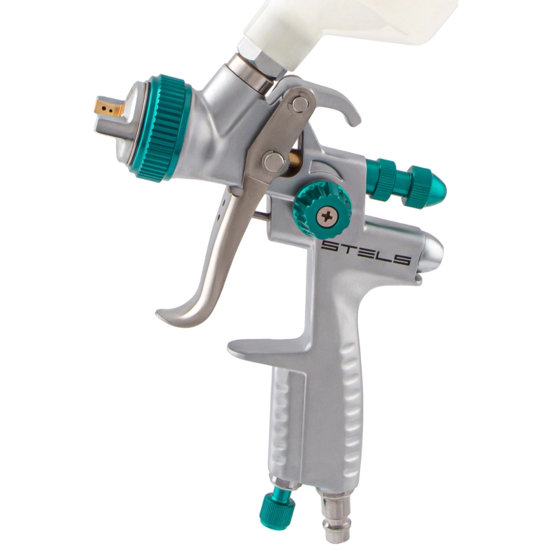 Краскораспылитель AG 901 LVMP профессиональный, гравитационного типа, сопло 1.3 и 1.1 мм Stels (57365)