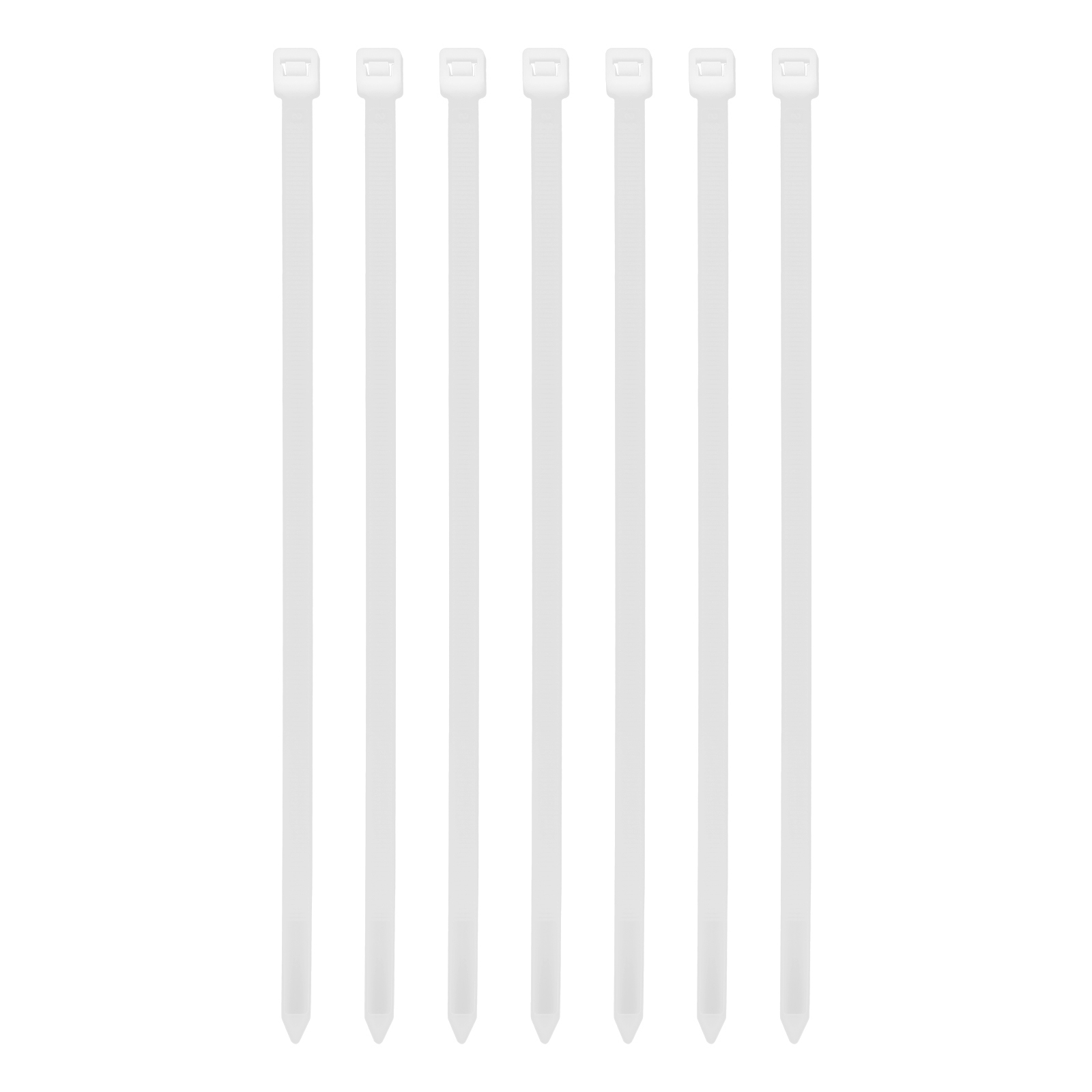 Хомуты, 250 х 8 мм, пластиковые, белые, 100 шт Сибртех (45569)