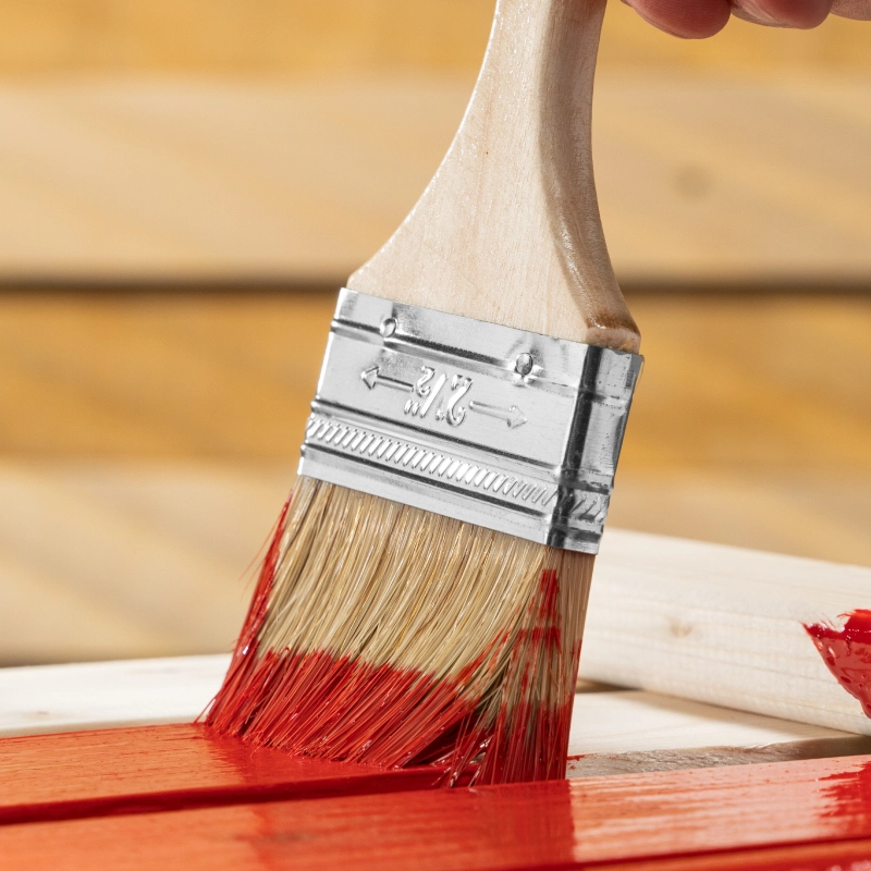 Кисть плоская Slimline 2.5" (63 мм) натуральная щетина, деревянная ручка Sparta (824355)