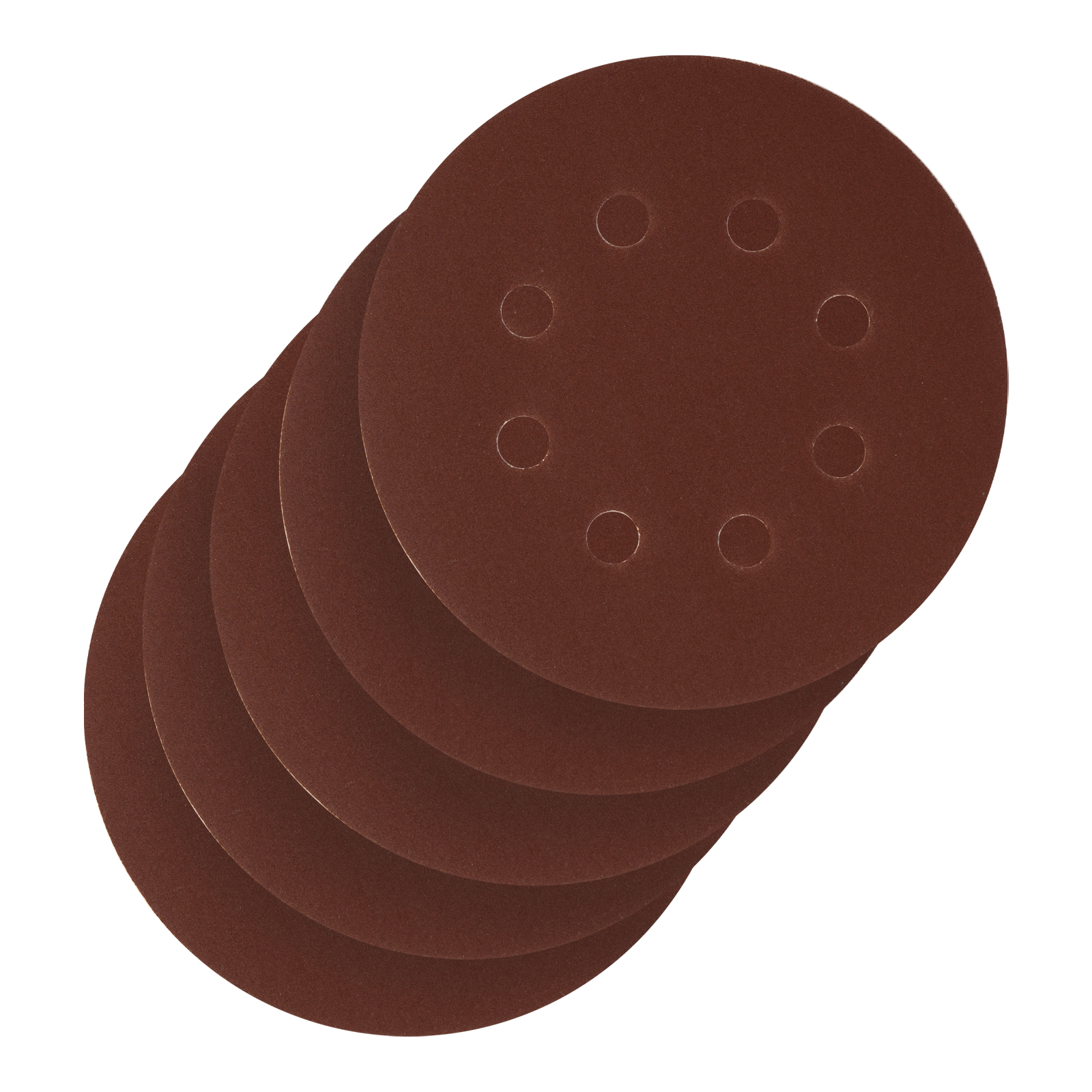 Круг абразивный на ворсовой подложке под "липучку", перфорированный, P 280, 125 мм, 5 шт Сибртех (738127)