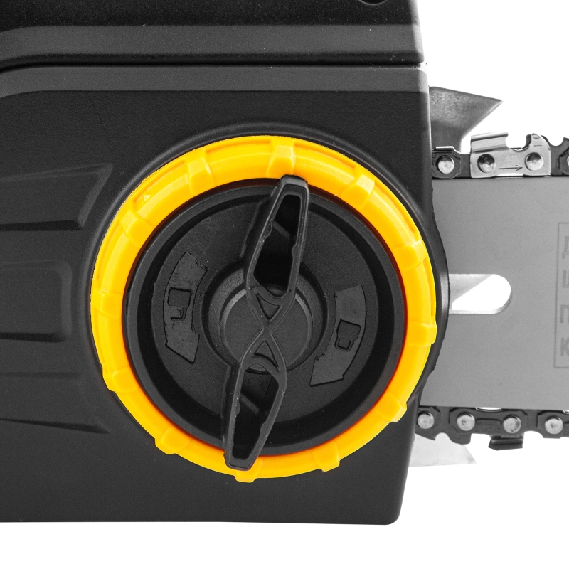 Пила цепная электрическая EDS-2200, 2.2 кВт,продольная, шина 45 см, шаг 3/8, паз 1.3 мм, 62 звена Denzel (95619)