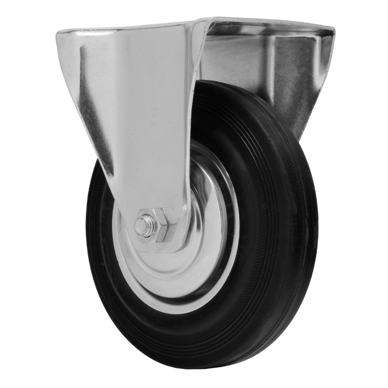 Колесо неповоротное D 160 мм, крепление  платформенное Сибртех (68711)