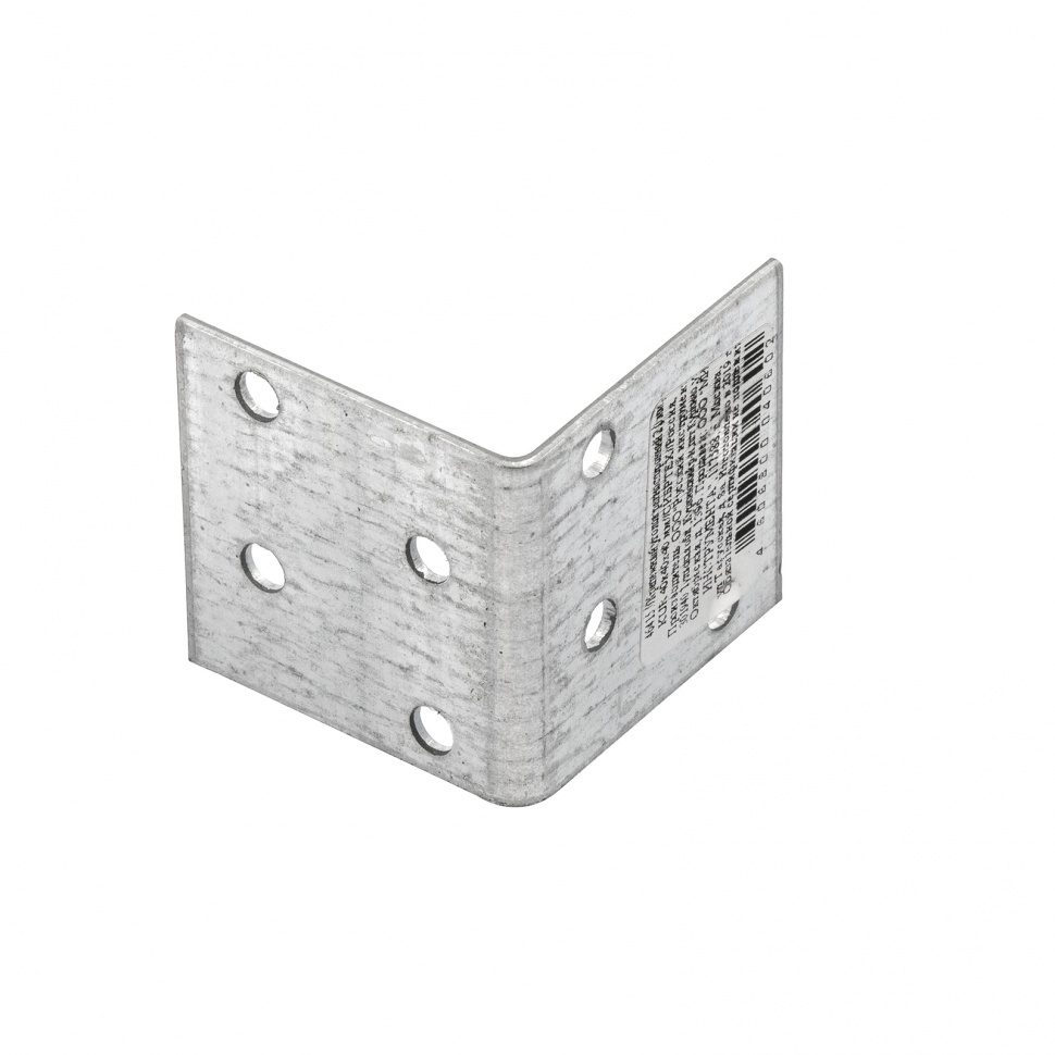 Крепежный уголок равносторонний 2 мм, KUR 40 x 40 x 40 мм Сибртех (46415)