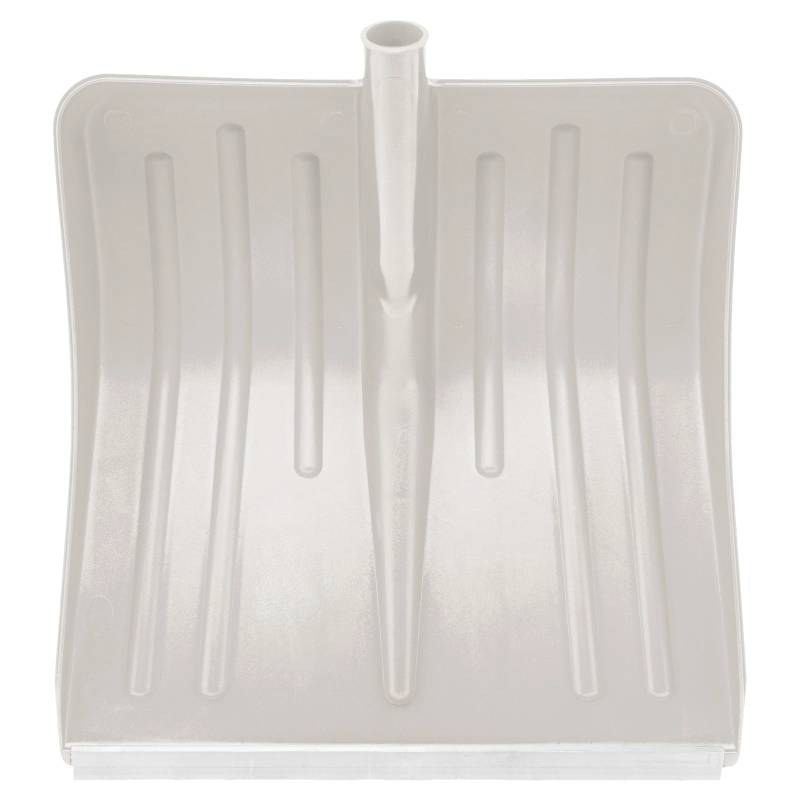 Лопата для уборки снега пластиковая, белая, 420 х 425 мм, без черенка, Сибртех (61615)