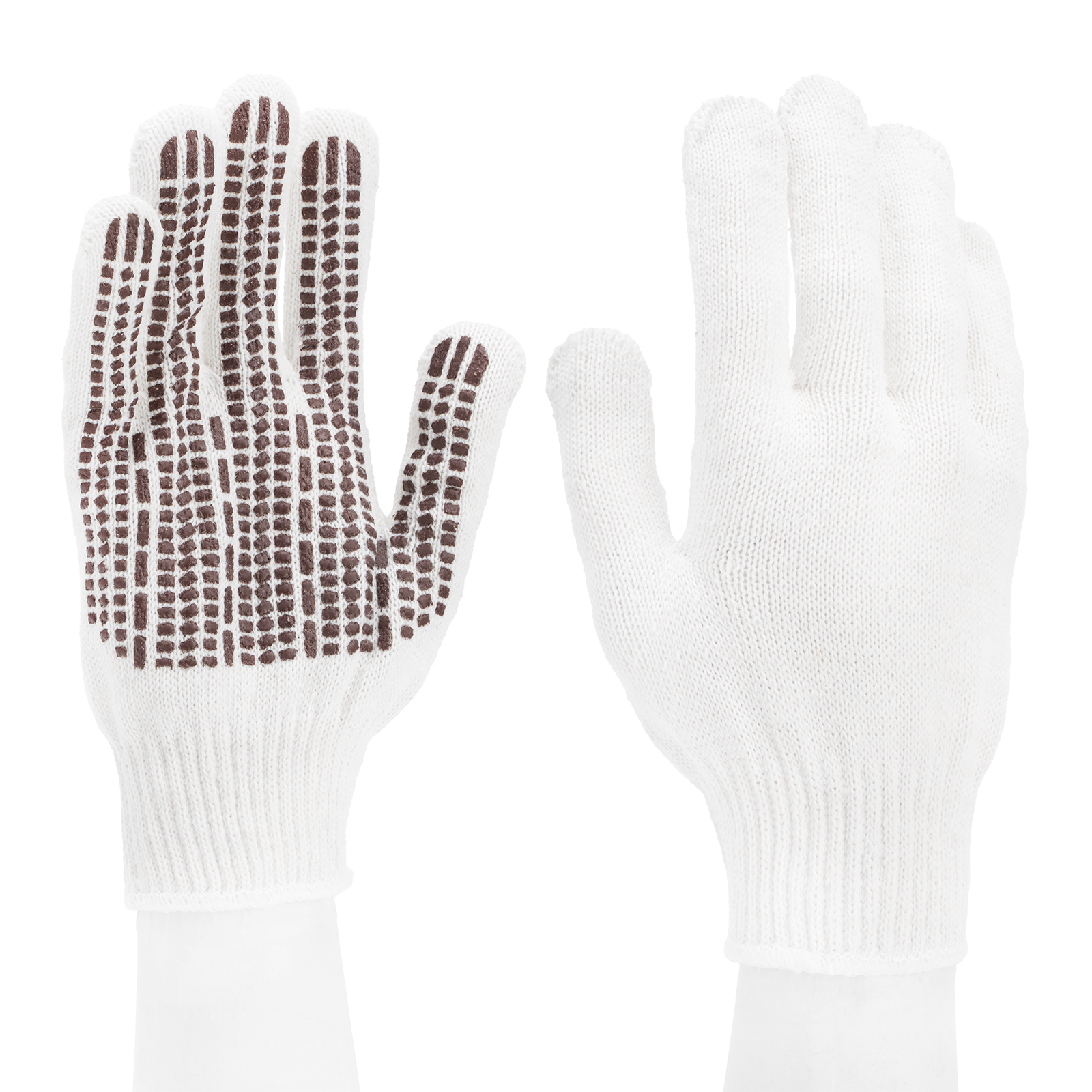 Перчатки трикотажные, ПВХ гель "Протектор", оверлок Сибртех (67778)