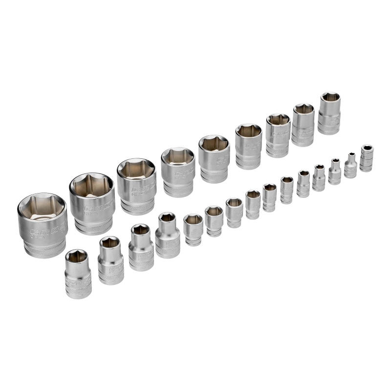Набор инструментов, 1/4", 1/2", CrV, 120 зубьев, 76 предметов Gross (14156)