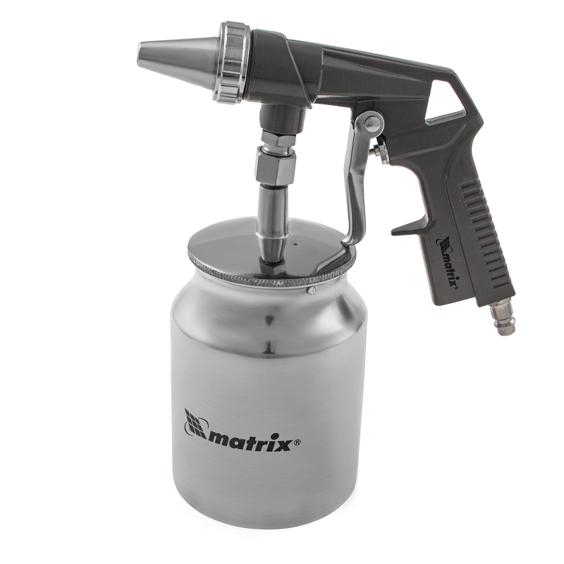 Пистолет пескоструйный с нижним бачком, пневматический Matrix (57326)