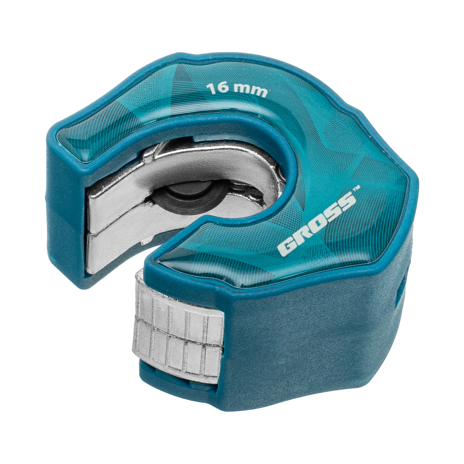 Труборез ладонный "Piranha", 16 мм, 1/2, автоматическая регулировка зажима трубы, трещотка с храповым механизмом, отверстие 1/4 Gross (78705)